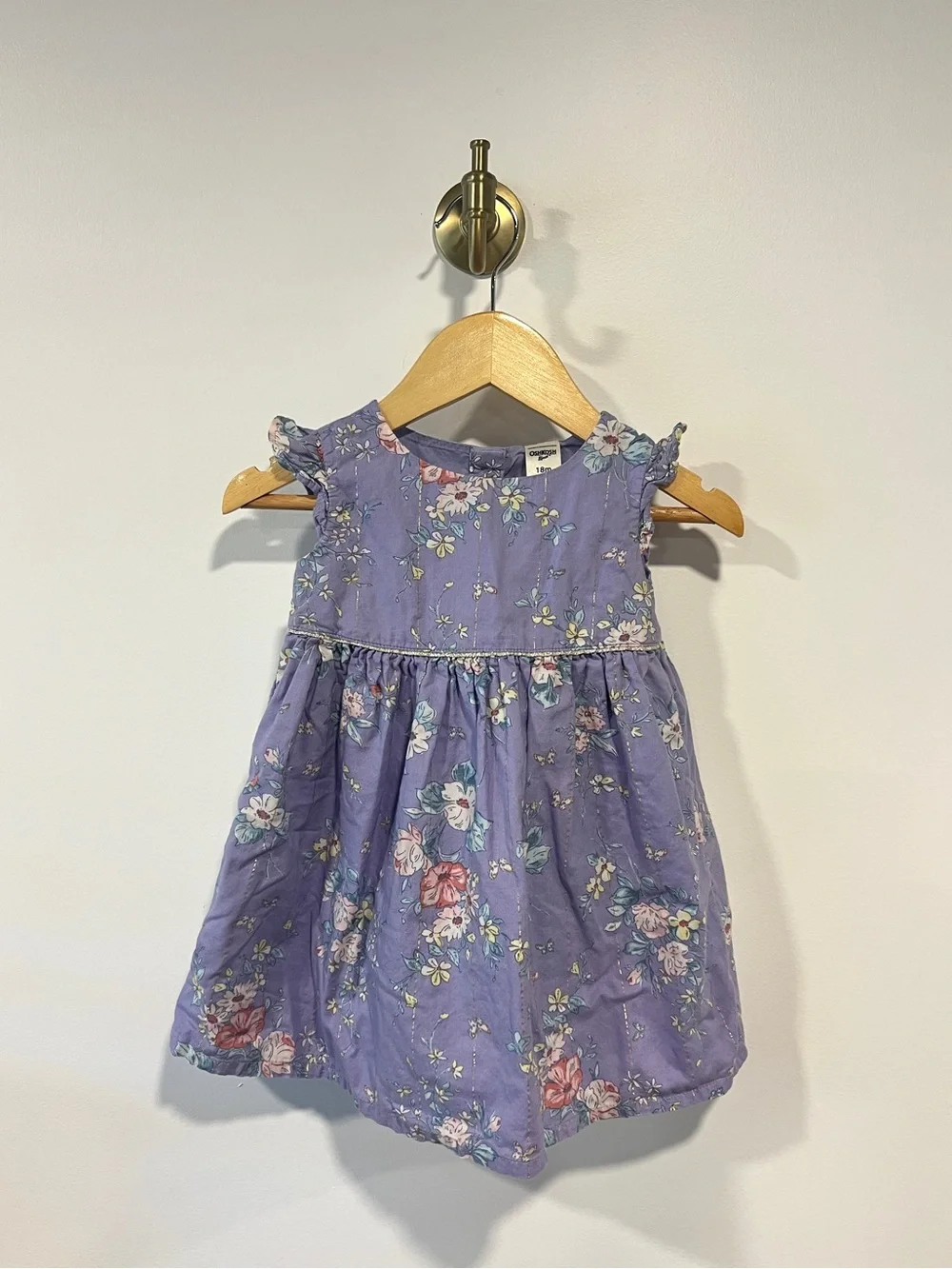 Oshkosh Bgosh Purple Floral Sparkle Dress